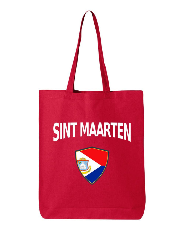 Sint Maarten Soccer Tote Bag — Arched National Crest | NYC Factory