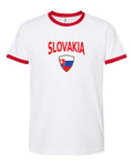 Slovakia Arched Crest Soccer Ringer Tee — NYC Factory