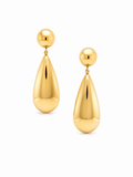 Solace Drop Earrings – Gold Plated Teardrop Danglers for Women – Pabeena