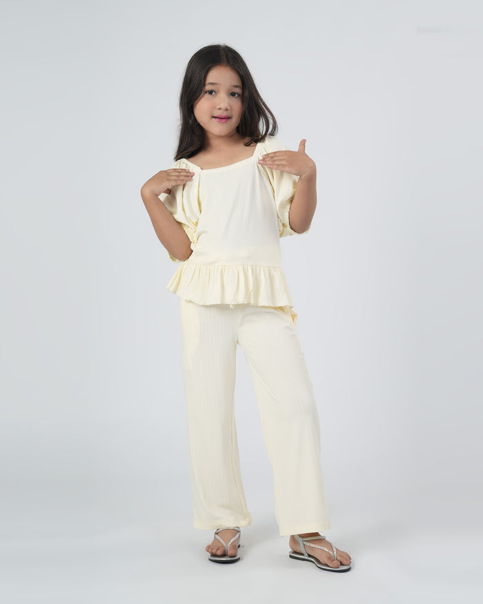 Solid Textured Co-Ord Set
