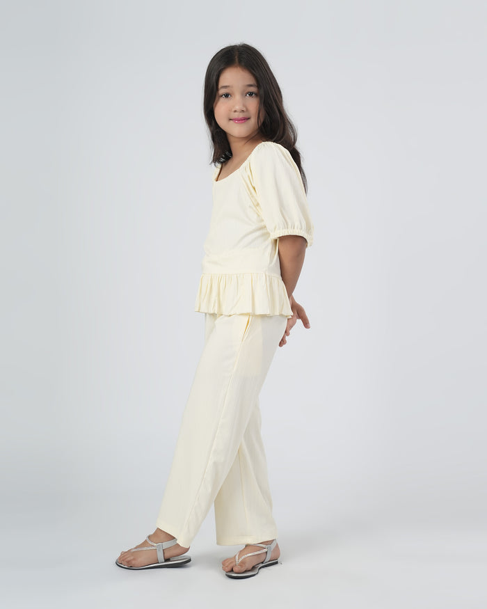 Solid Textured Co-Ord Set