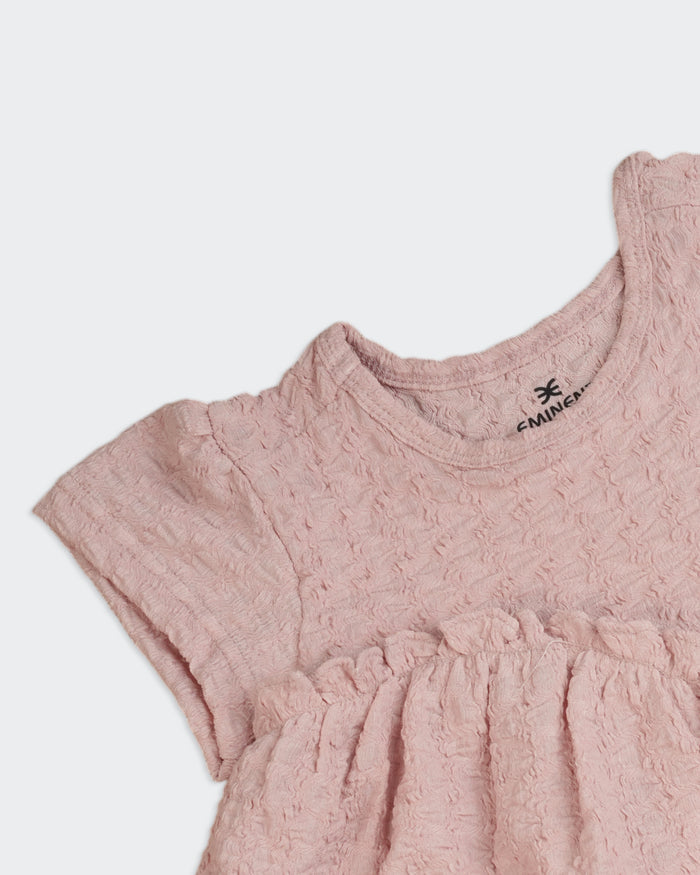 Solid Textured Frock