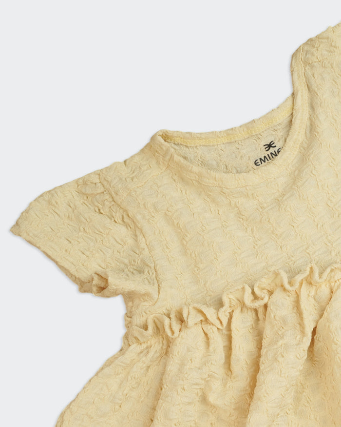 Solid Textured Frock