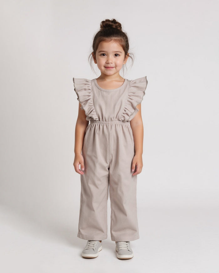 Solid Textured Jumpsuit