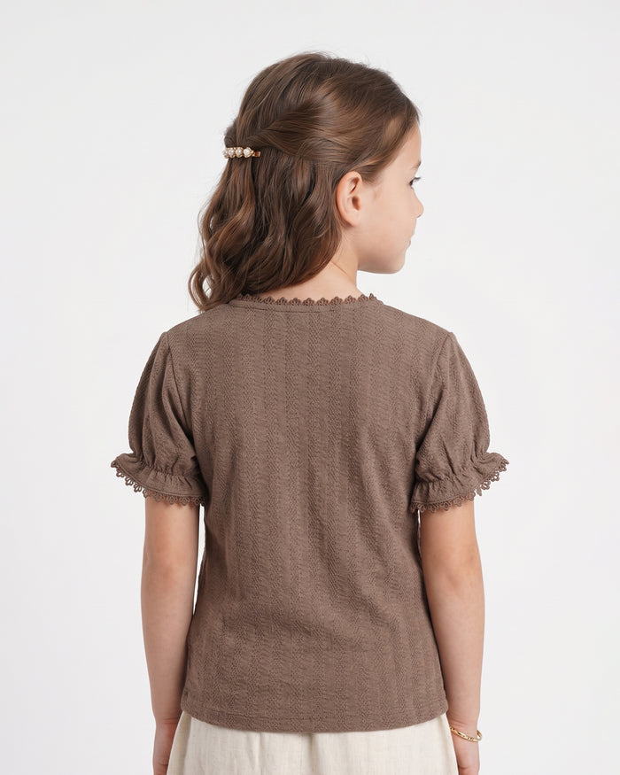 Solid Textured T-Shirt