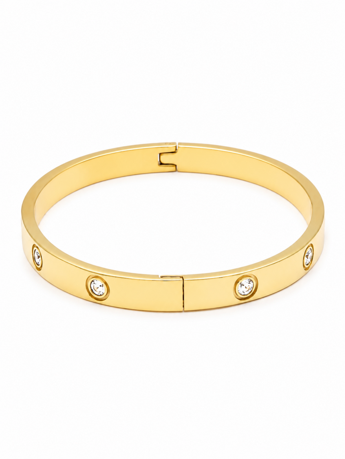 Solitaire Glow Bangle – view 5 – Pabeena