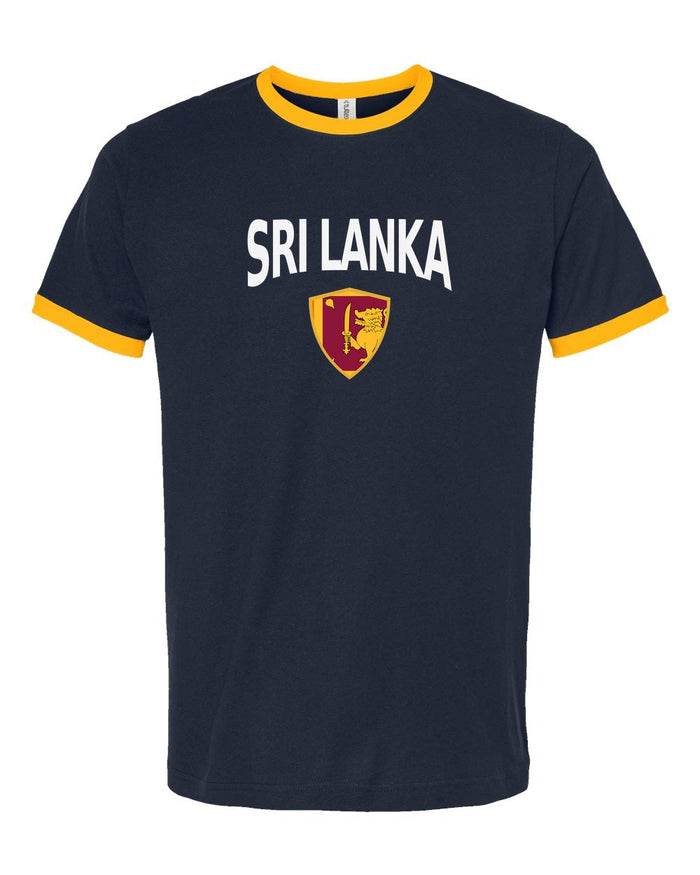 Sri Lanka Arched Crest Soccer Ringer Tee — NYC Factory