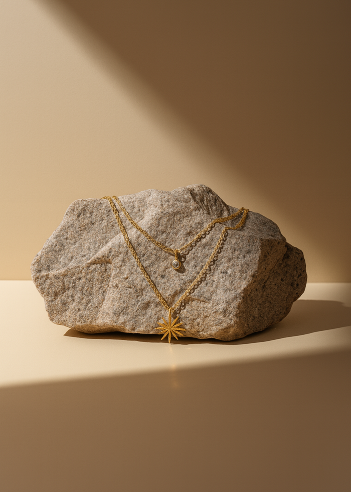 Starlight Layered Necklace - Pabeena