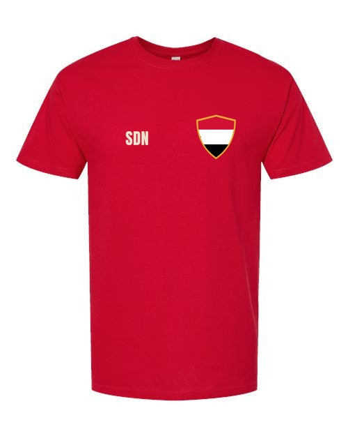 Sudan Soccer Tee — Retro National Crest | NYC Factory