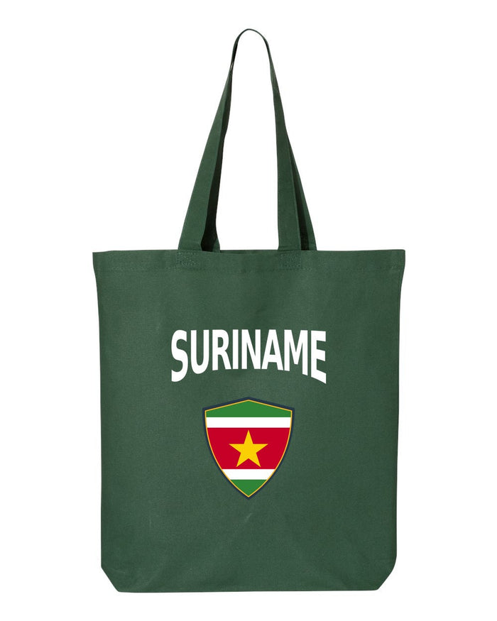 Suriname Soccer Tote Bag — Arched National Crest | NYC Factory