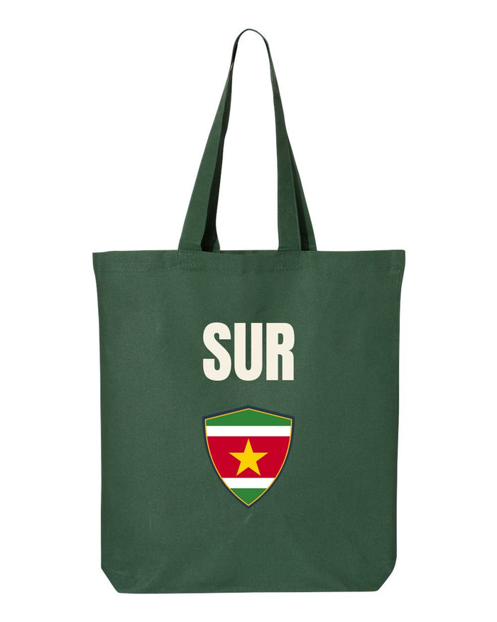 Suriname Soccer Tote Bag — National Crest Badge | NYC Factory