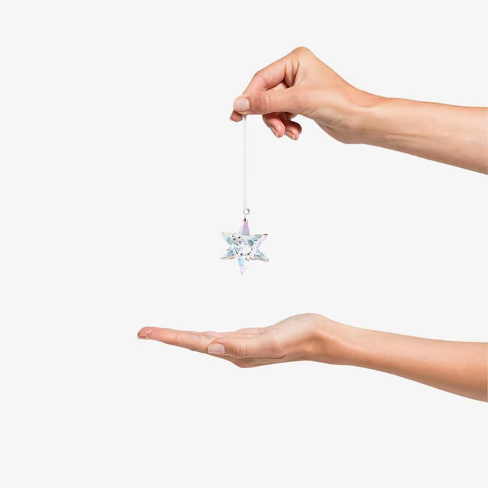 Swarovski 5545450 Medium Shimmer Star Ornament – Crystal Holiday Decoration