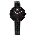 Swarovski 5547646 Cosmopolitan Quartz Watch – Black Dial, Stainless Steel Bracelet, Swiss Made