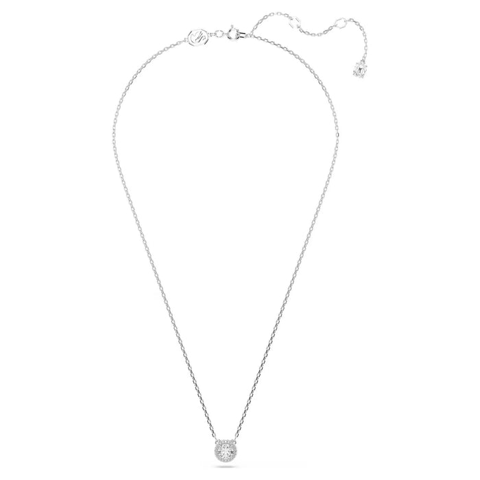 Swarovski 5636264 Constella Pendant Necklace – Round Cut White Crystals, Rhodium Plated