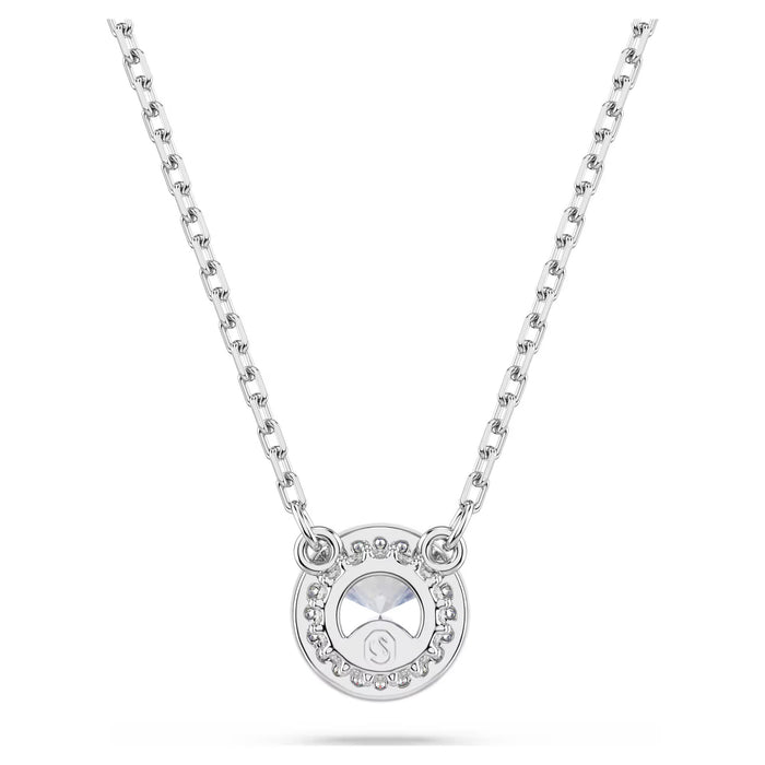 Swarovski 5636264 Constella Pendant Necklace – Round Cut White Crystals, Rhodium Plated