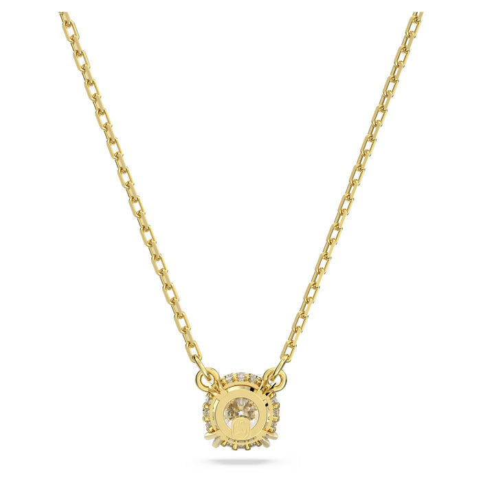 Swarovski 5636703 Constella Pendant Necklace – Round Cut White Crystal, Gold-Tone Plated