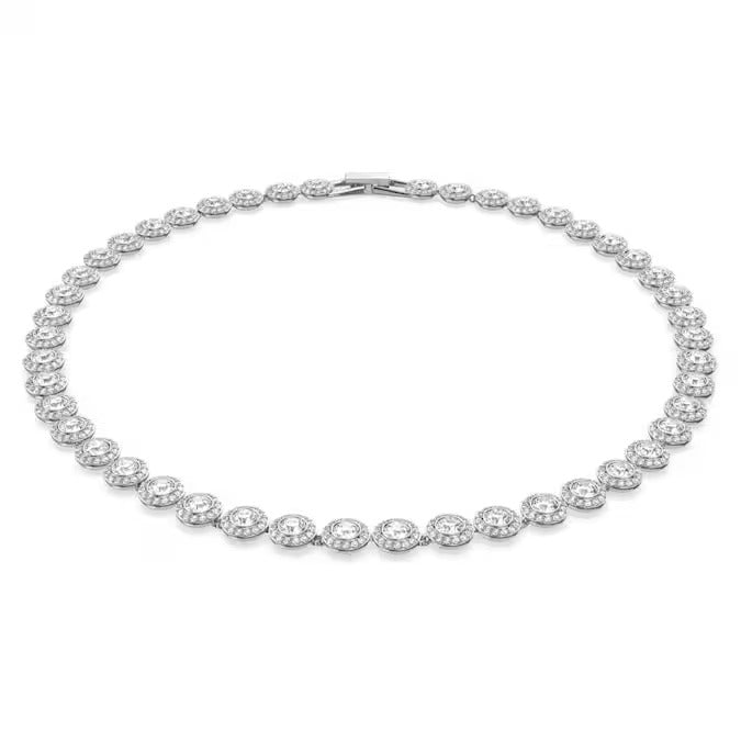 Swarovski Angelic All-Around Necklace 5117703 – White Crystals, Rhodium Plated