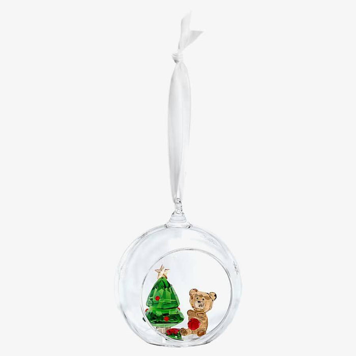 Swarovski Ball Ornament Christmas Scene 5533942 – Joyful Ornaments Collection, Multicolor Crystal & Glass