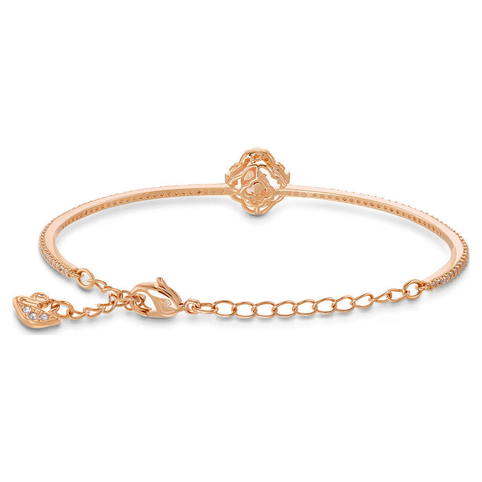 Swarovski Sparkling Dance Clover Necklace 5514488 – Pink Dancing Stone, Rose Gold-Tone Plated