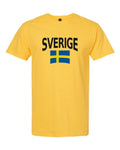 Sweden Soccer Tee 2026 — Classic Name & Flag | NYC Factory - Yellow