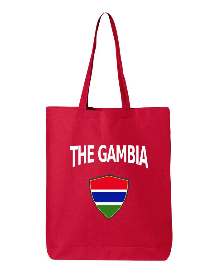 The Gambia Soccer Tote Bag — Arched National Crest | NYC Factory