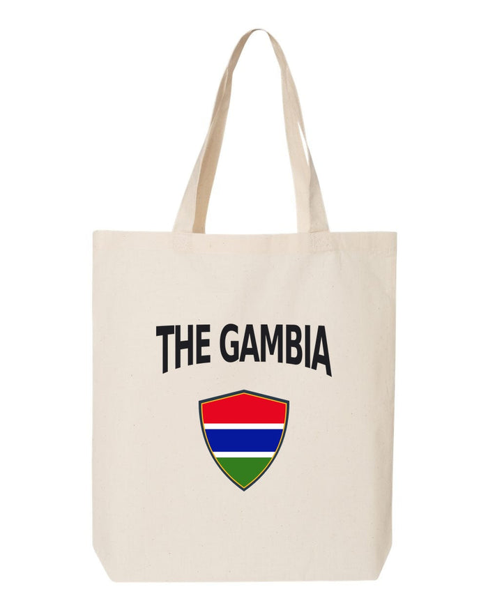 The Gambia Soccer Tote Bag — Arched National Crest | NYC Factory