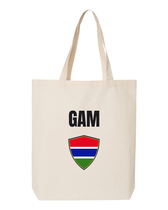 The Gambia Soccer Tote Bag — National Crest Badge | NYC Factory