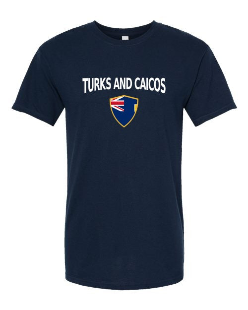 Turks And Caicos Arched Crest Soccer Tee — NYC Factory