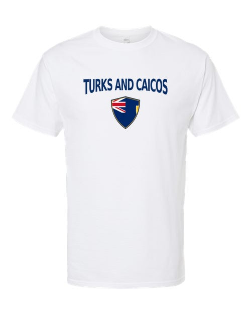 Turks And Caicos Arched Crest Soccer Tee — NYC Factory