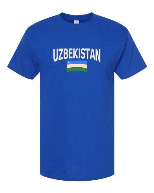 Uzbekistan Soccer Tee 2026 — Classic Name & Flag | NYC Factory - NYC Factory
