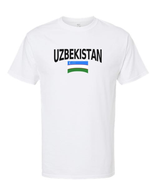 Uzbekistan Soccer Tee 2026 — Classic Name & Flag | NYC Factory - NYC Factory
