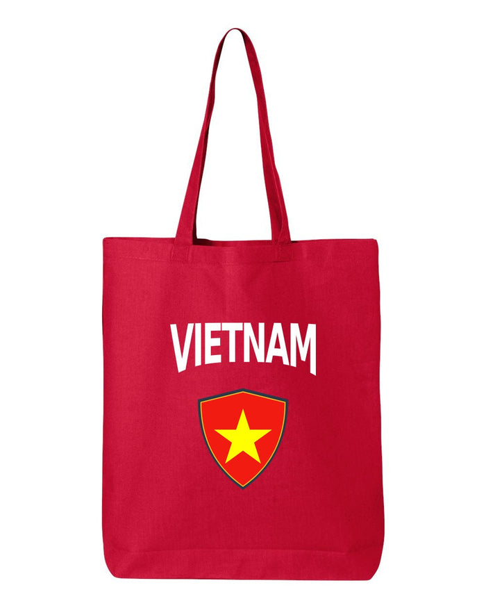 Vietnam Soccer Tote Bag — Arched National Crest | NYC Factory