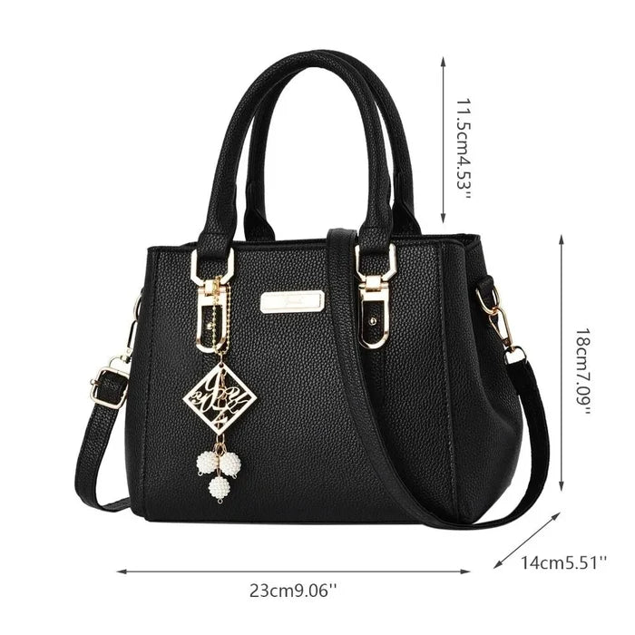Women Shoulder Bag Casual Leather, Messenger Bag Large Capacity Handbag
