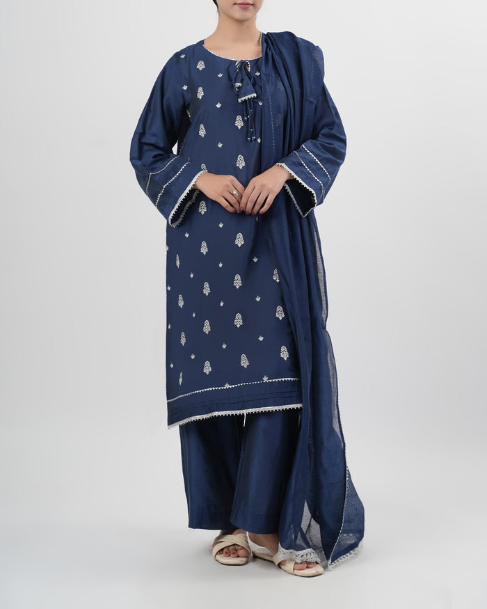 Women's Ethnic Embroidered 3 Pc