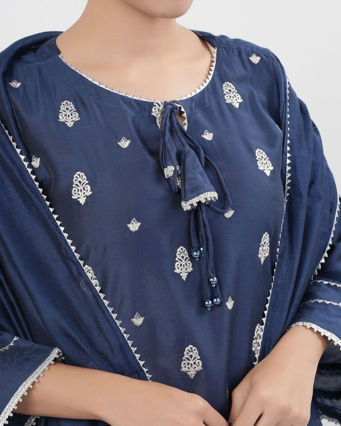 Women's Ethnic Embroidered 3 Pc