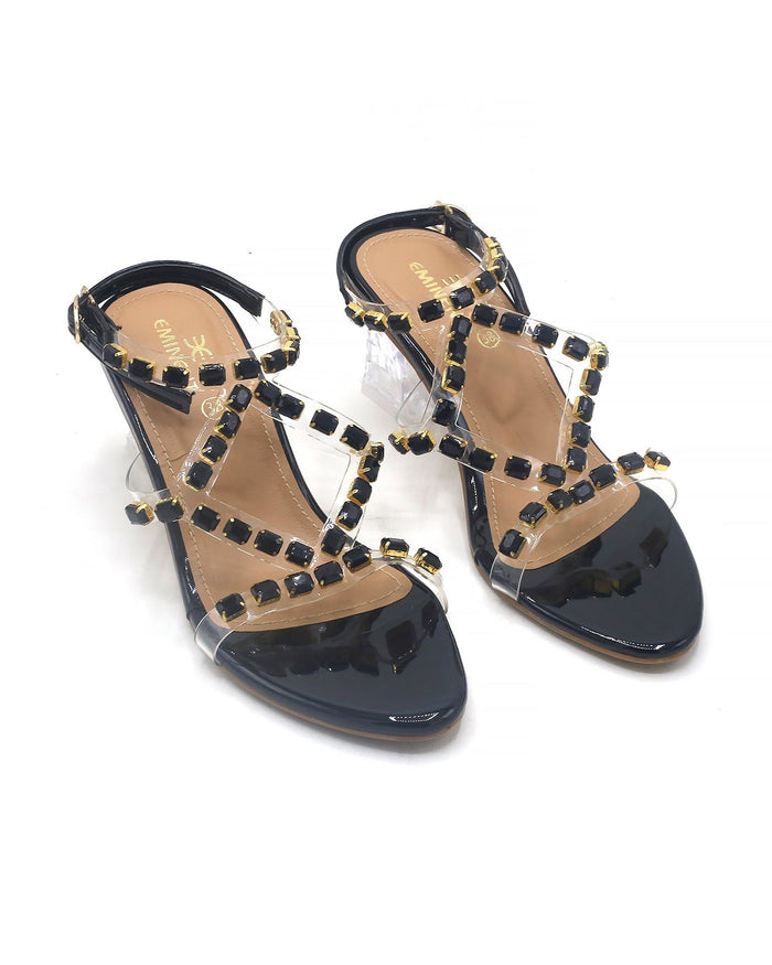 Eminent Women's Heel Sandal - Black, Women Heels, Eminent, Chase Value