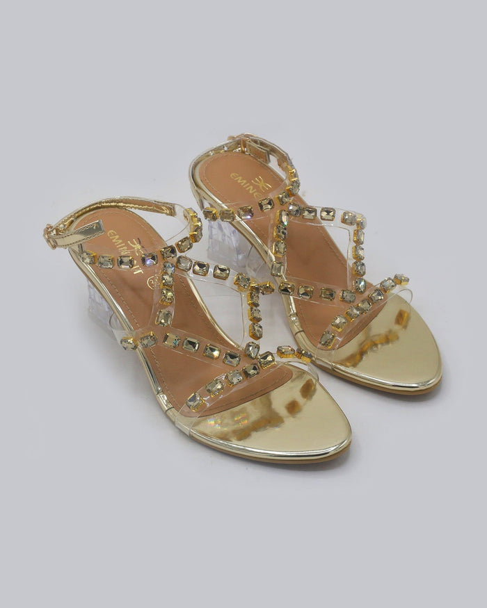 Eminent Women's Heel Sandal - Golden, Women Heels, Eminent, Chase Value