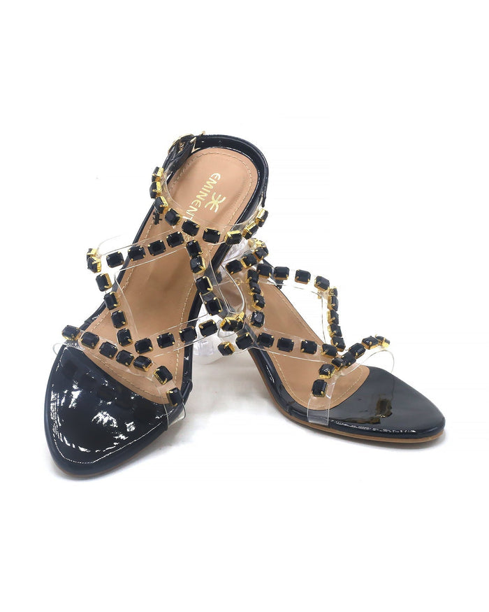 Eminent Women's Heel Sandal - Black, Women Heels, Eminent, Chase Value