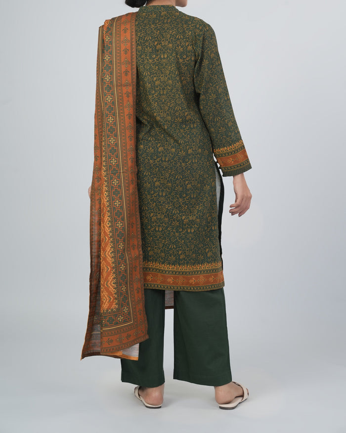 Women's Khaddar Printed 3 Pc