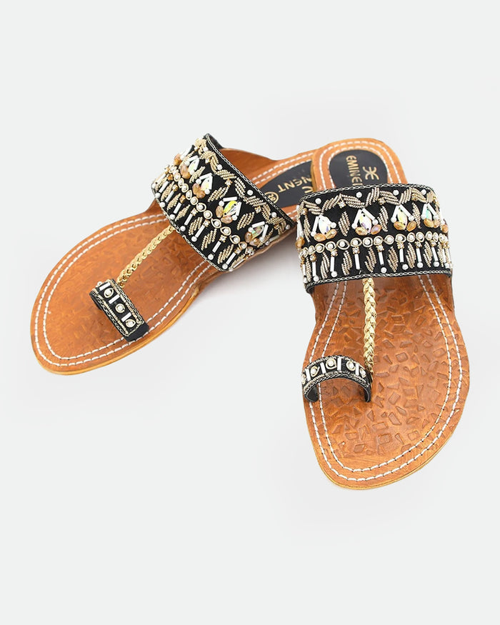 Women's Leather Kolhapuri