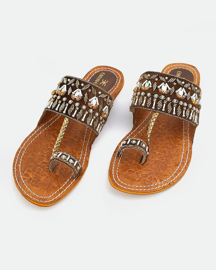 Women's Leather Kolhapuri