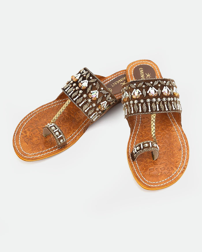 Women's Leather Kolhapuri