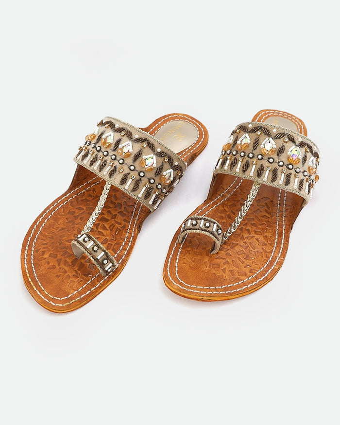 Women's Leather Kolhapuri