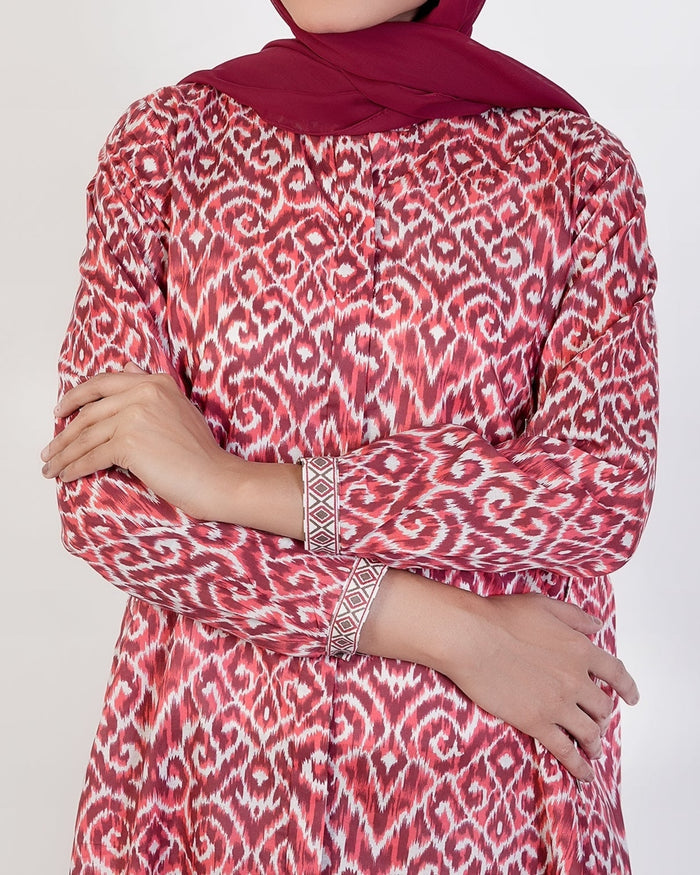 Eminent Women's Printed 02 PCS Suit - Maroon, Women Shalwar Suits, Eminent, Chase Value