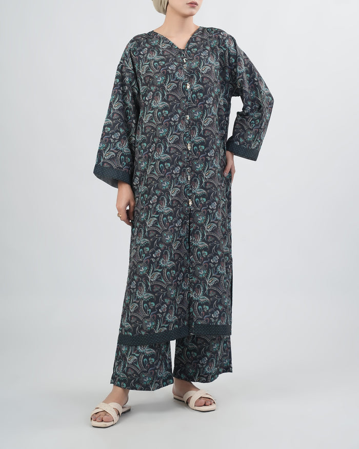Women's Printed Arabic Lawn 2 Pc