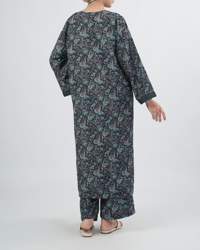 Women's Printed Arabic Lawn 2 Pc
