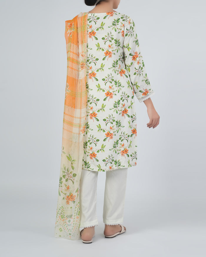 Women's Printed Embroidered 3 Pc