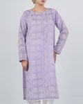 Women's Printed Textured Fusion Kurti