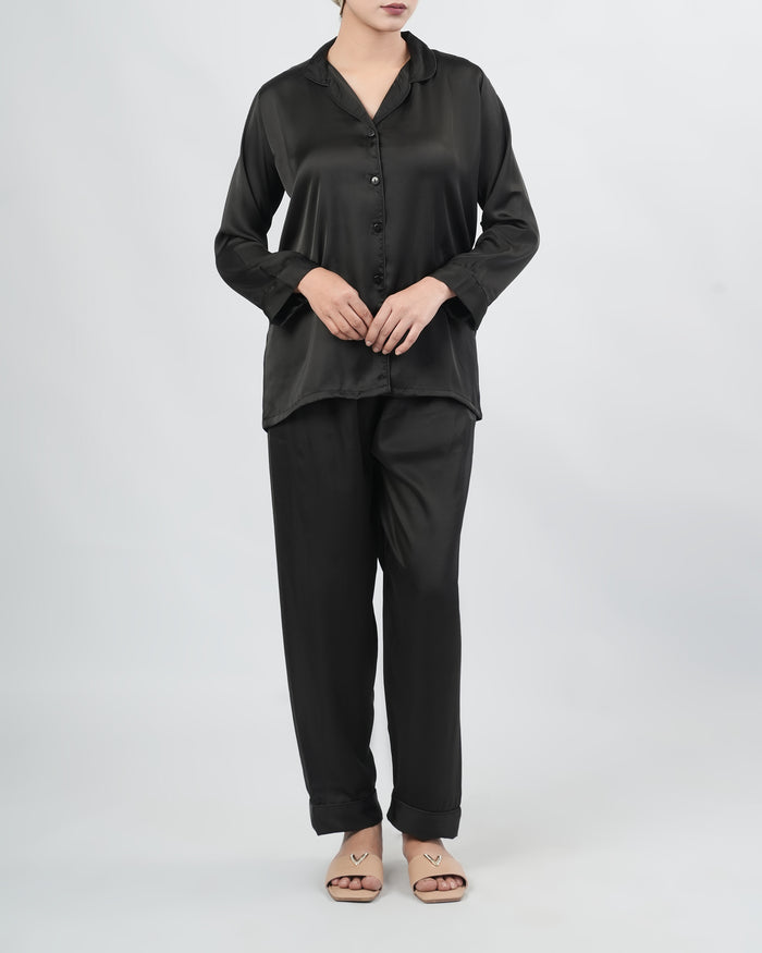 Women's Relaxed Fit Silk Pajama Set