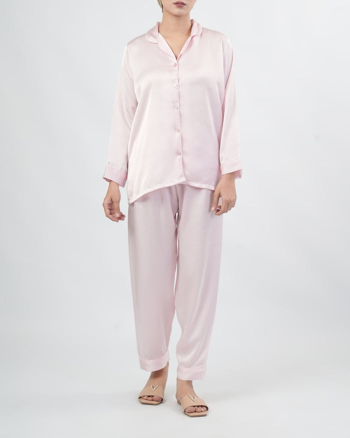 Women's Relaxed Fit Silk Pajama Set